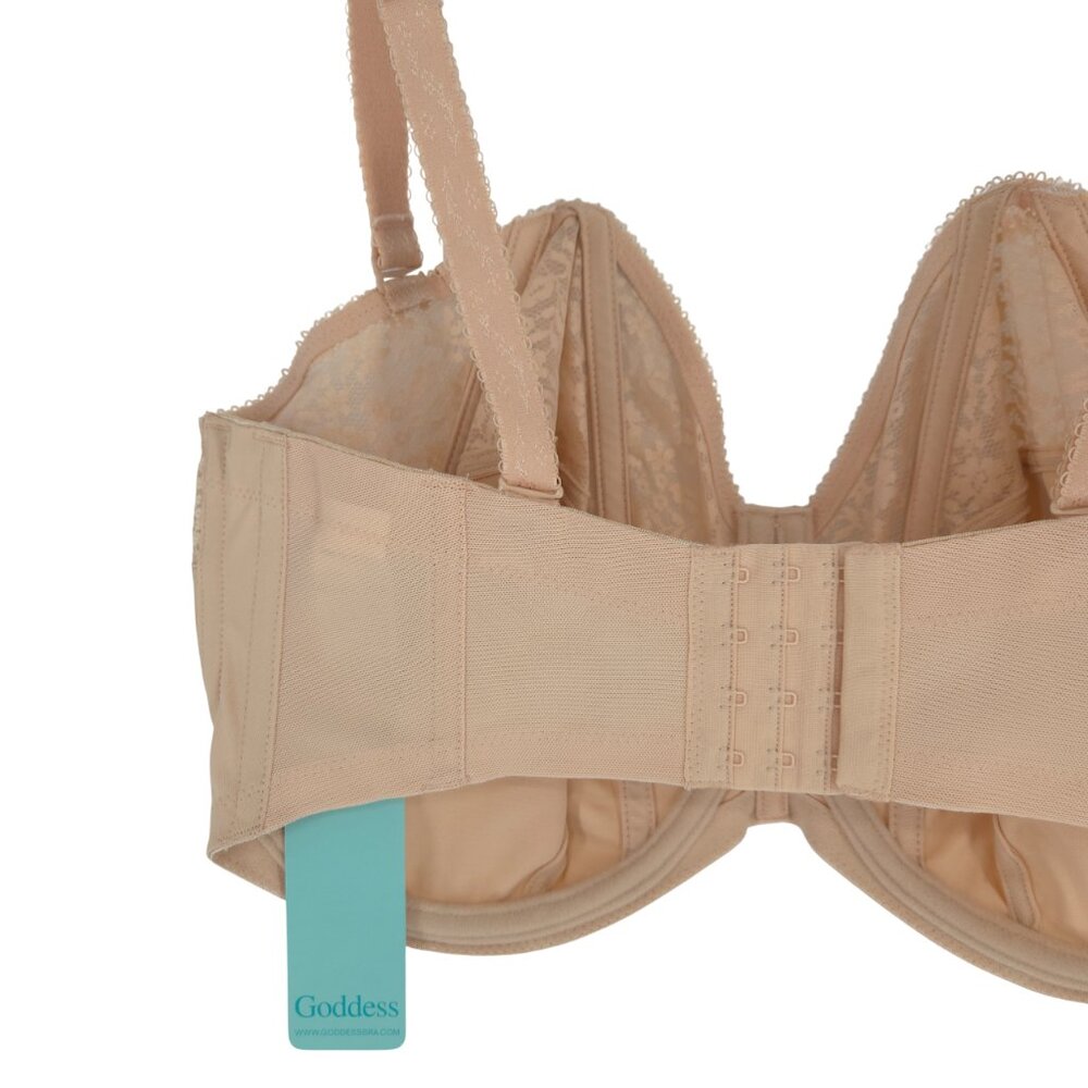 Goddess Underwired Strapless Bra Sand Supportive Convertible NWT - Picture 5 of 16